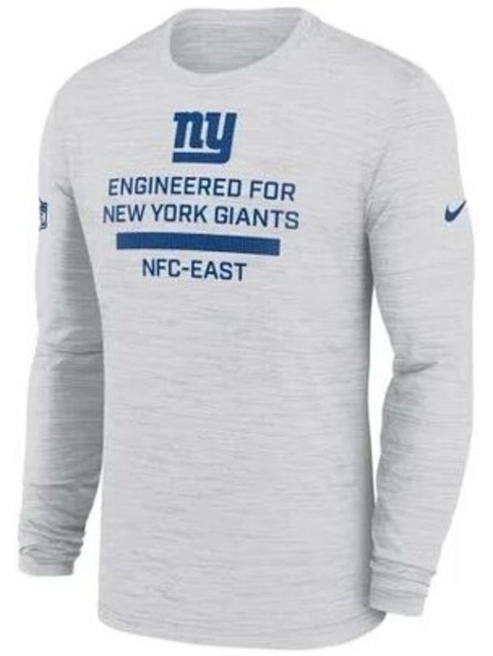 NWT New Men's Nike Ash New York Giants Sideline Dri-FIT Long Sleeve T-Shirt - S